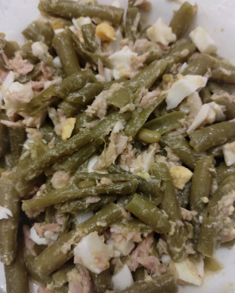 Ensalada rápida de judías verdes Ensalada rápida de judías verdes