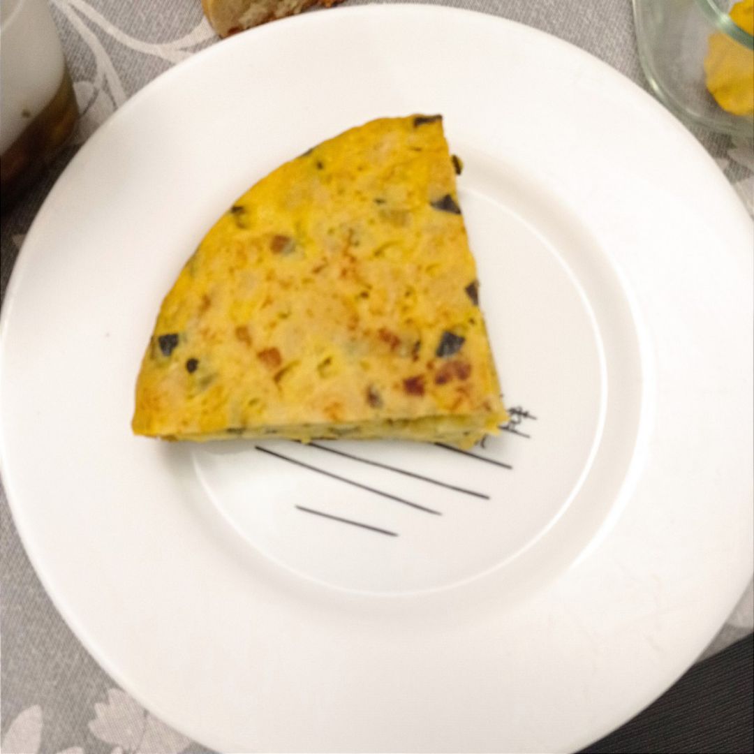 Tortilla de patata y calabacin 