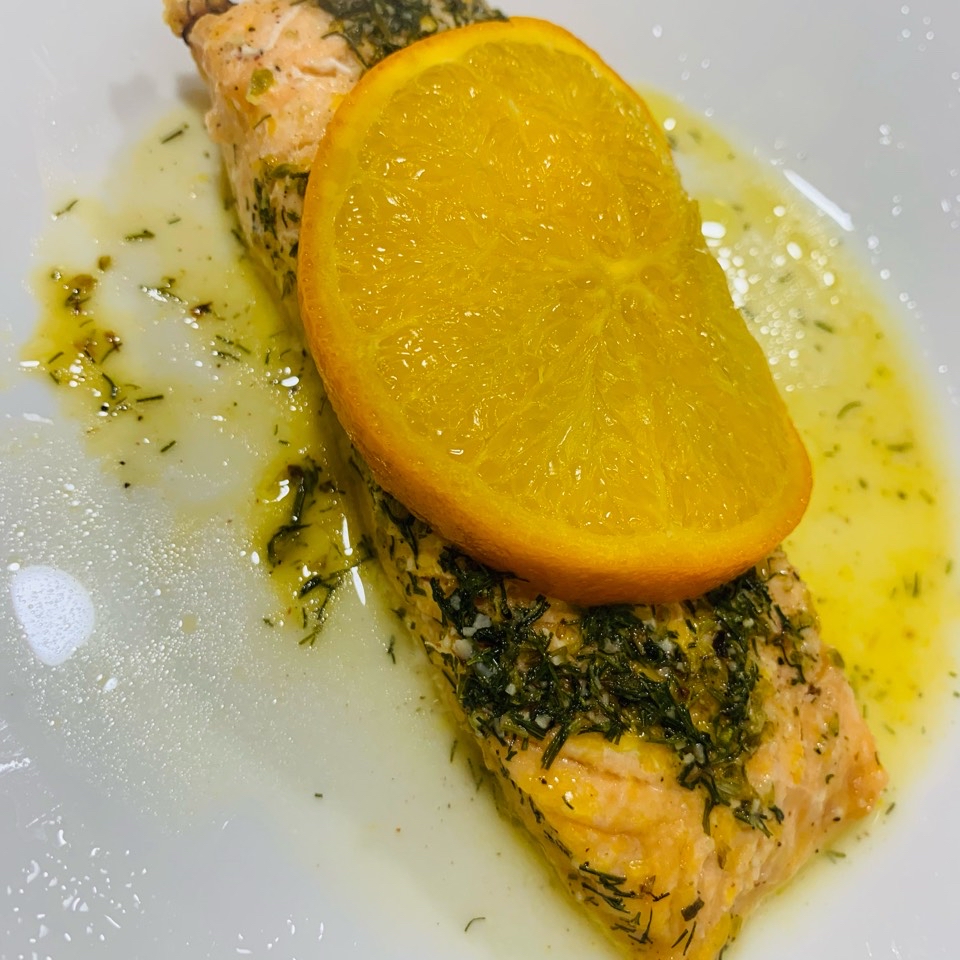 Receta rapidisima: salmón a la naranja en papillote en el microondas Receta rapidisima: salmón a la naranja en papillote en el microondas