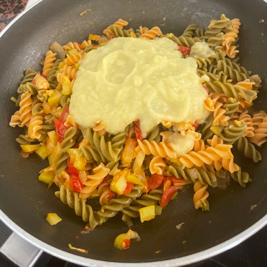 Pasta con calabacín, cherries y atún Paso 9
