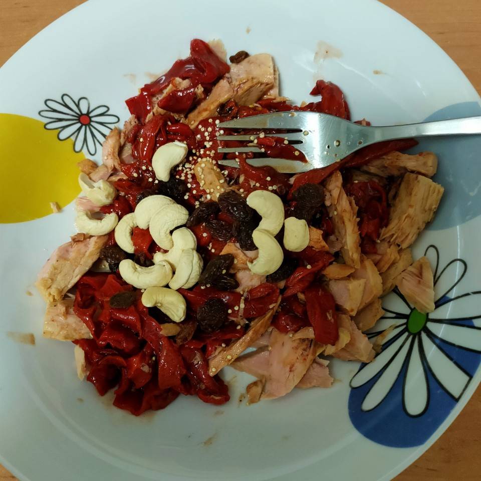 Ensalada de atún y pimientos Ensalada de atún y pimientos