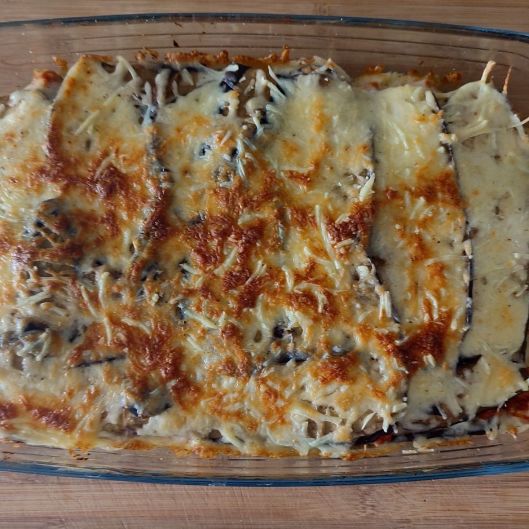 Lasaña de berenjena vegetariana Lasaña de berenjena vegetariana