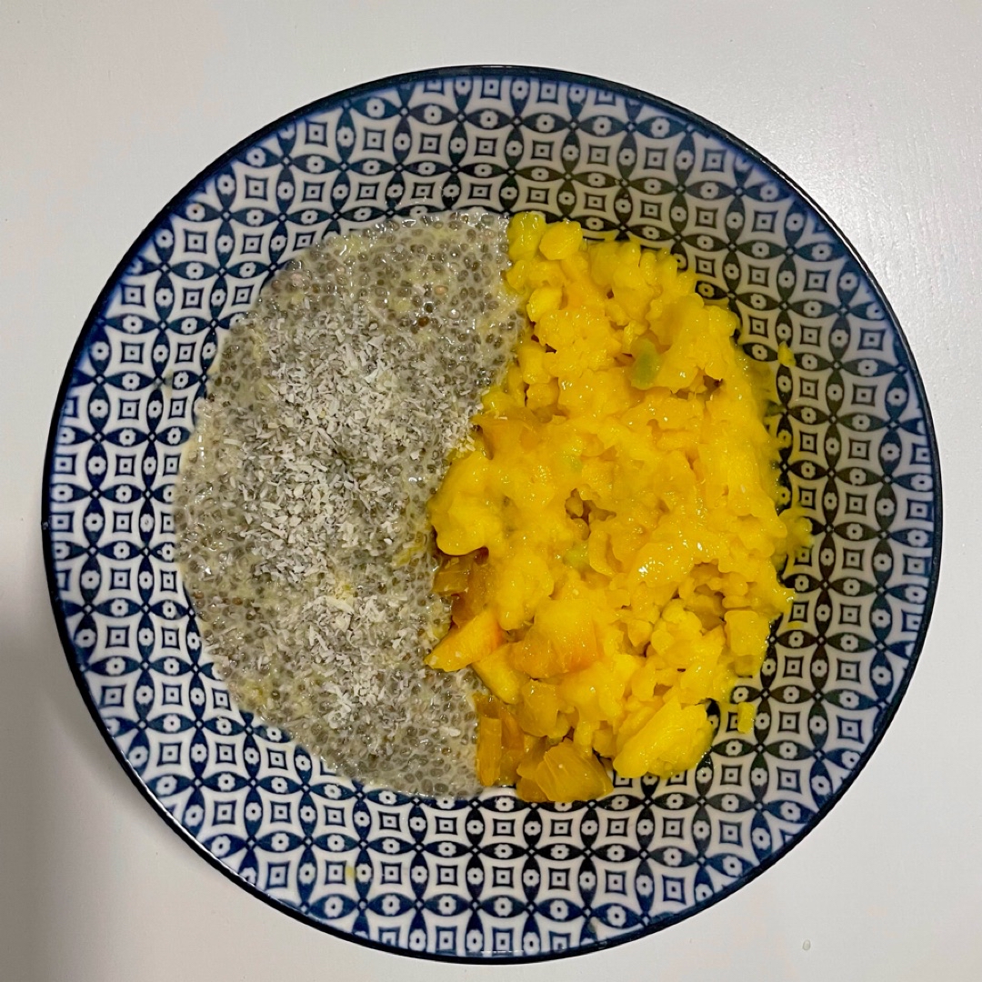 Pudin de Chia y Mango Pudin de Chia y Mango