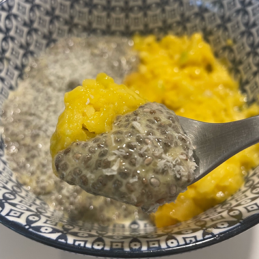 Pudin de Chia y Mango Paso 2 Pudin de Chia y Mango Paso 2