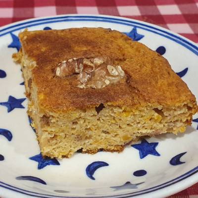 Receta de Pumpkin and walnut sponge cake