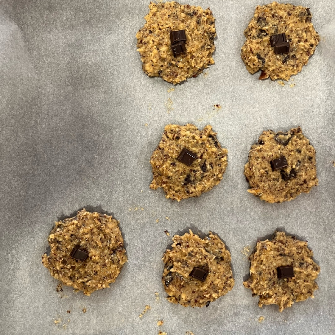 Cookies de avellana y crema de cacahuete 🍪🥜 Paso 2 Cookies de avellana y crema de cacahuete 🍪🥜 Paso 2