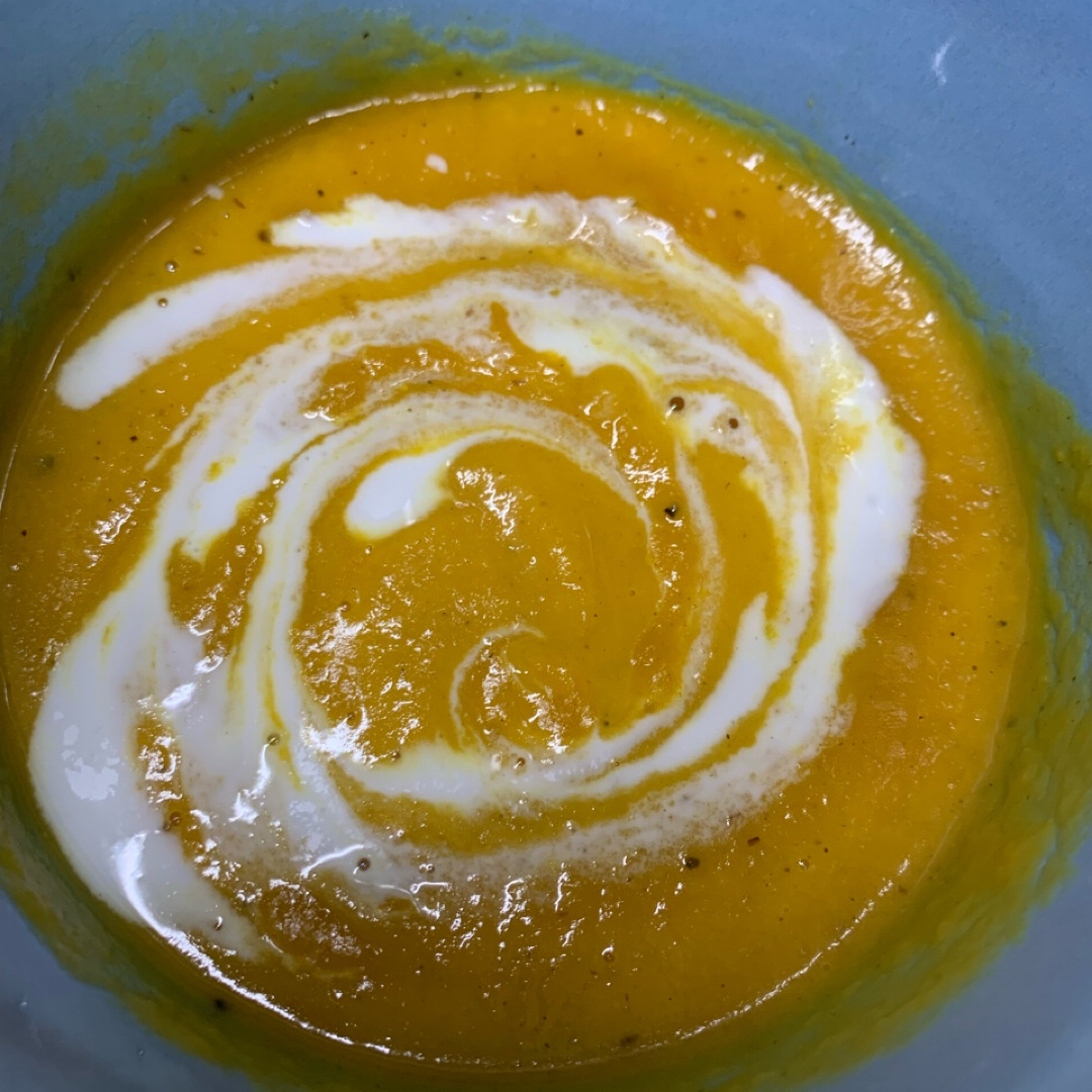 Crema de calabaza al horno Crema de calabaza al horno