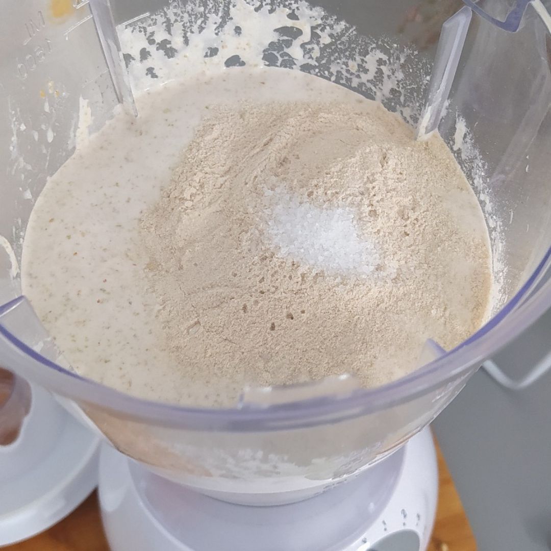 Pan de grano de trigo sarraceno 🍞 Paso 1