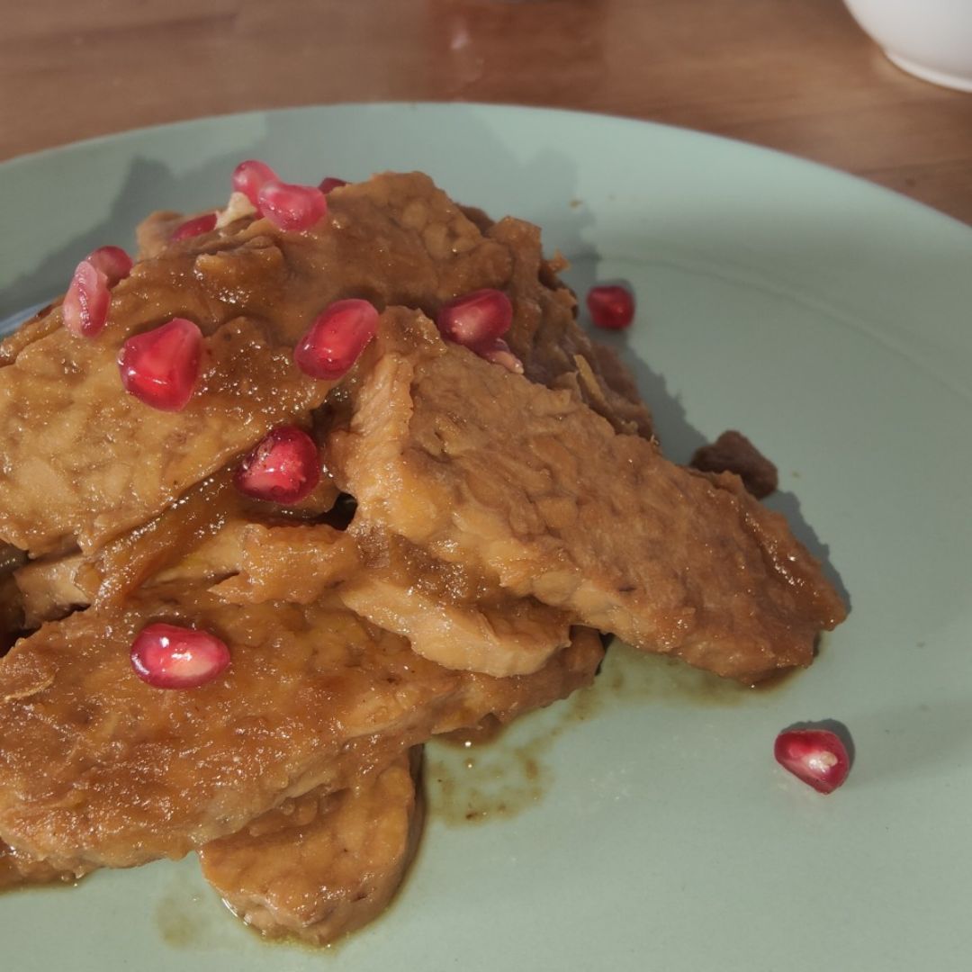 Tempeh en salsa de piña 🌻☀️🤩 Paso 3 Tempeh en salsa de piña 🌻☀️🤩 Paso 3