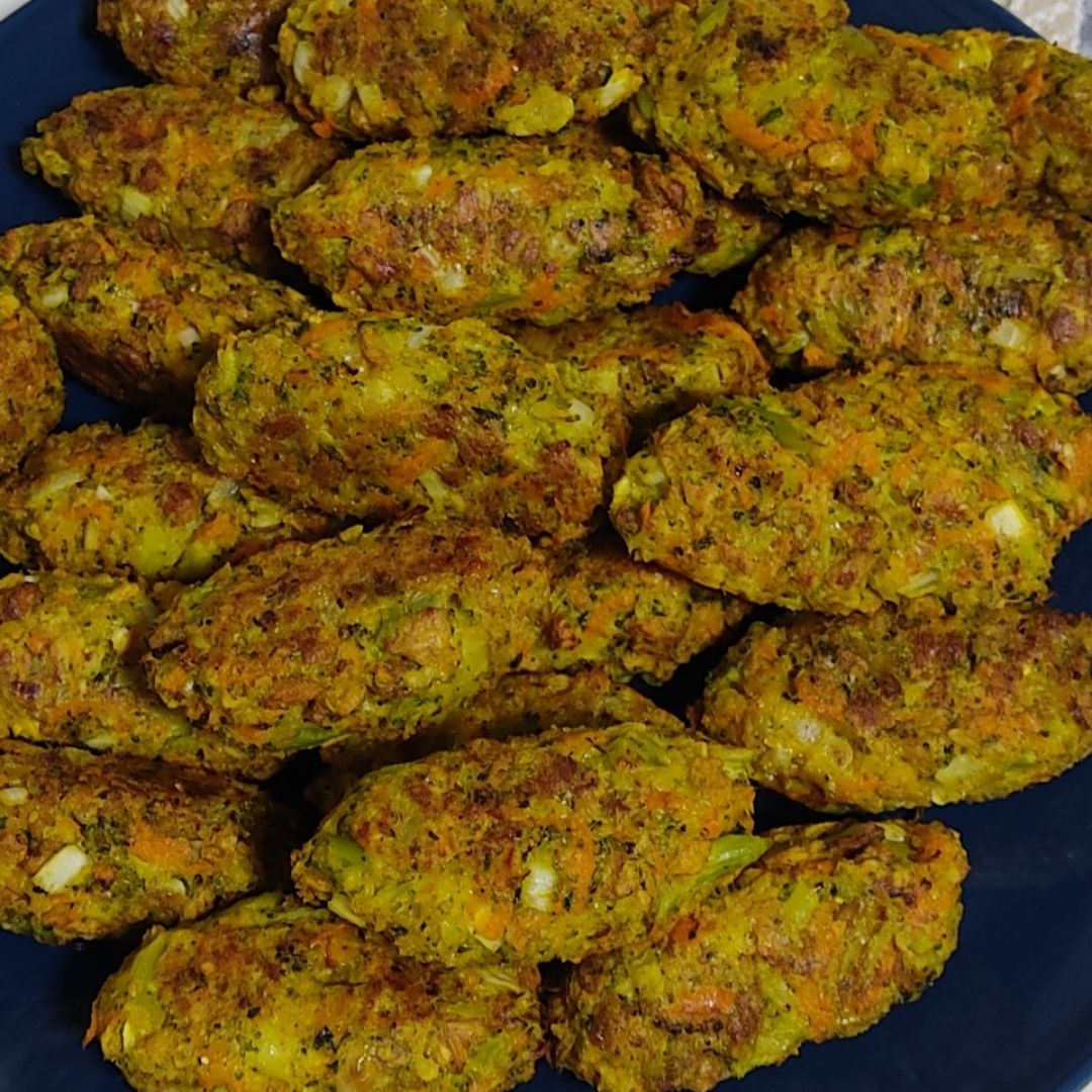 Croquetas de brócoli, zanahoria y soja texturizada al horno Paso 6