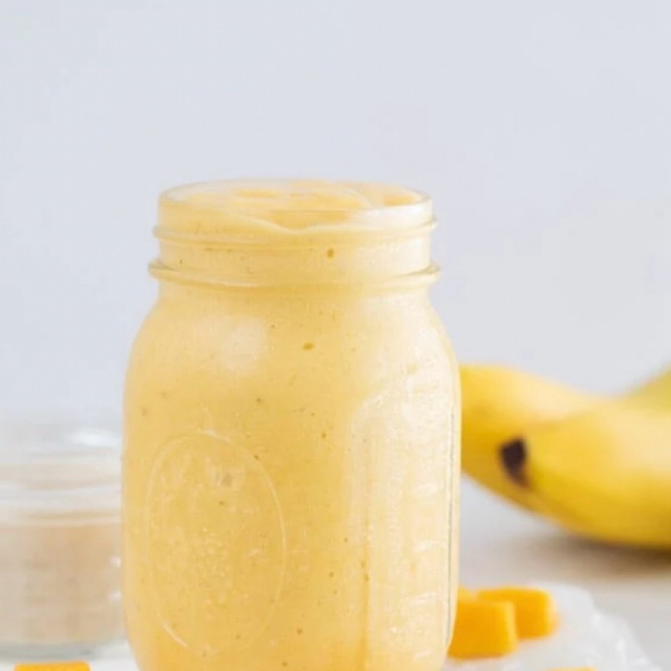 Batido de mango y platano 