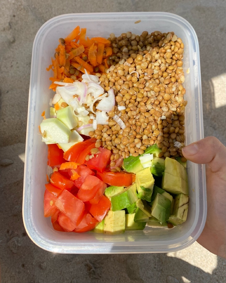 ensalada de lentejas🥗 ensalada de lentejas🥗