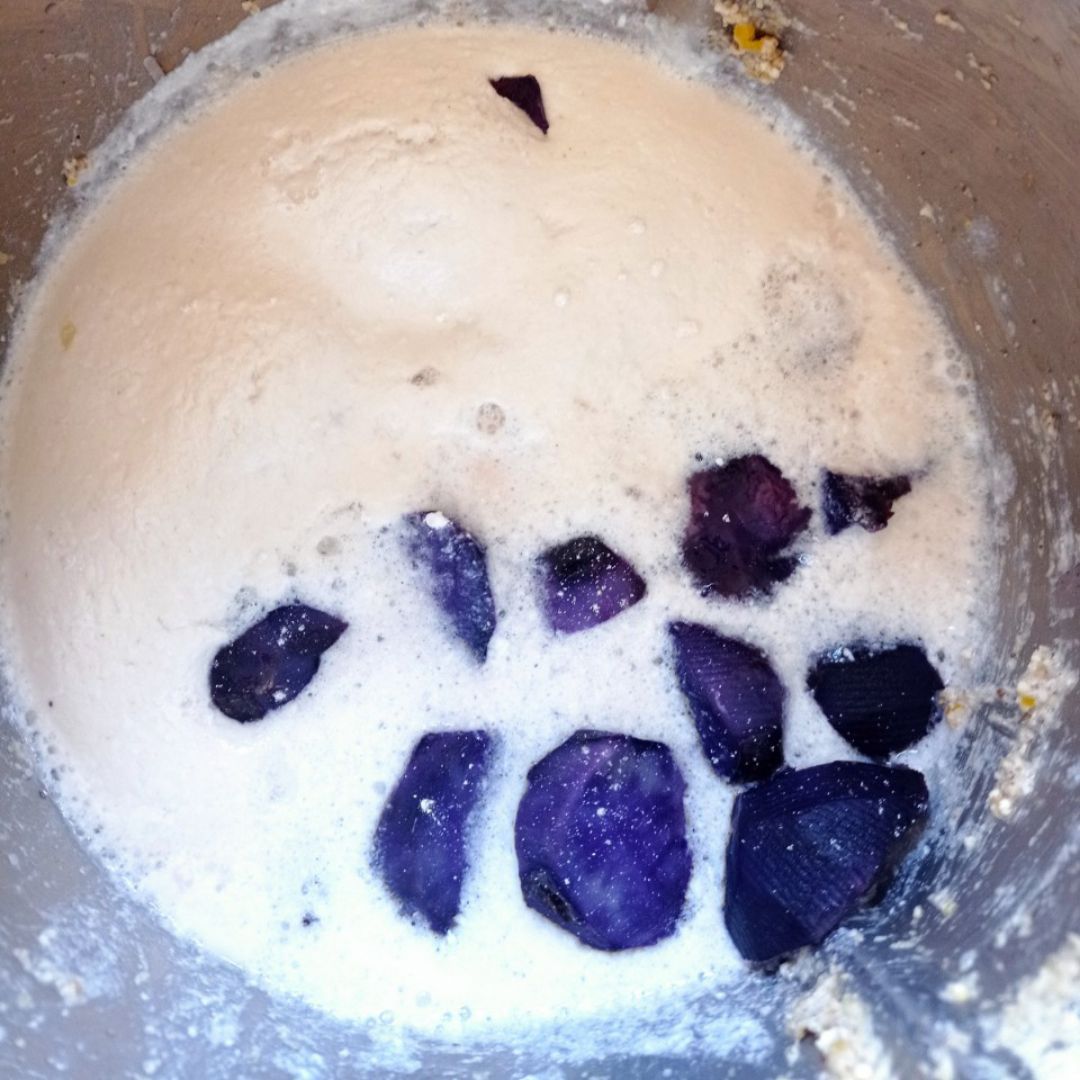 Pan sin gluten con patata 🥔💜 Paso 3 Pan sin gluten con patata 🥔💜 Paso 3