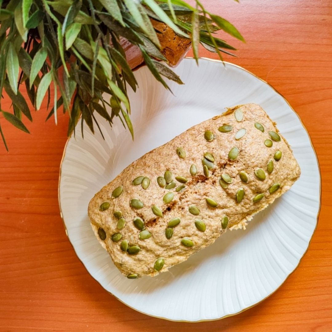 Pan integral con semillas de calabaza al micro 🍞🎃 Pan integral con semillas de calabaza al micro 🍞🎃