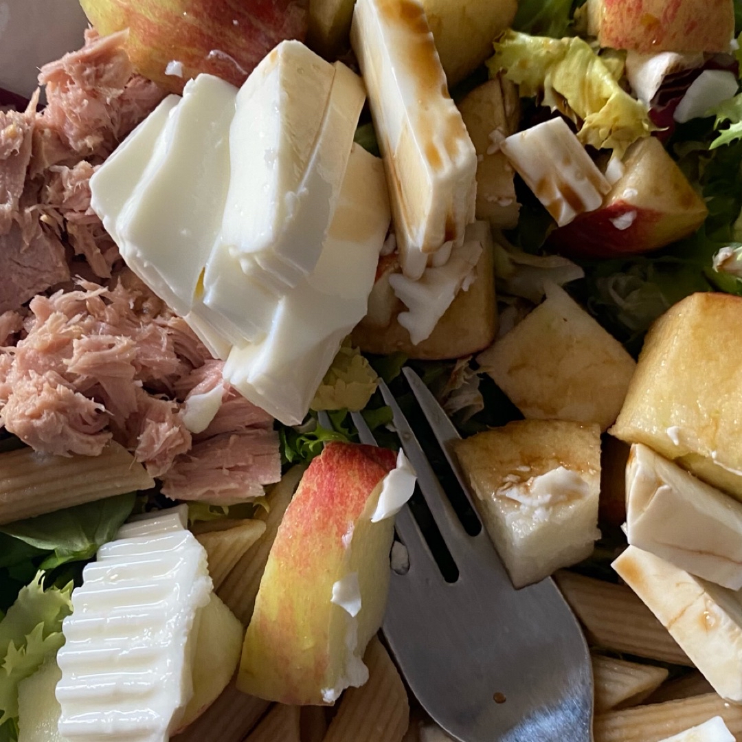 Ensalada atun pasta apple Ensalada atun pasta apple