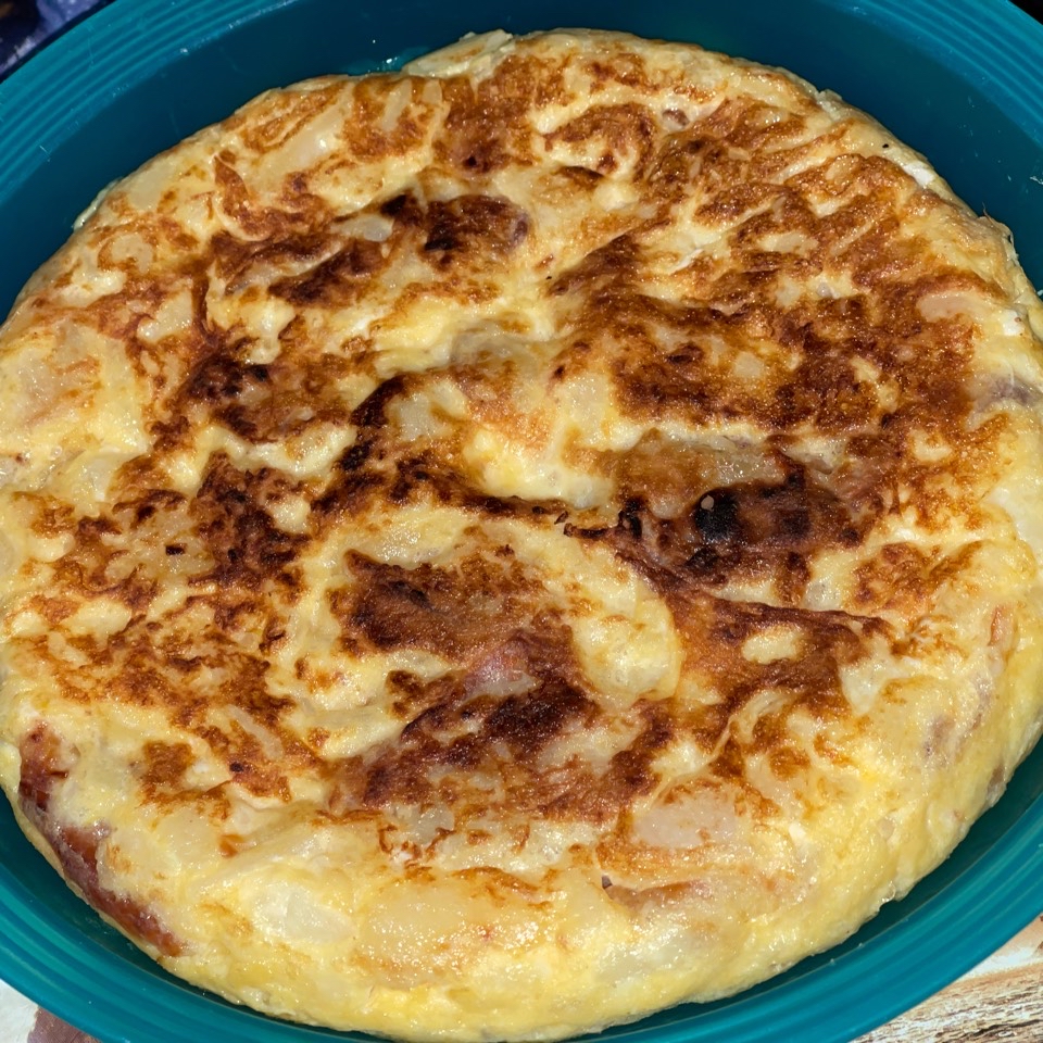 Tortilla de patatas con cebolla Tortilla de patatas con cebolla