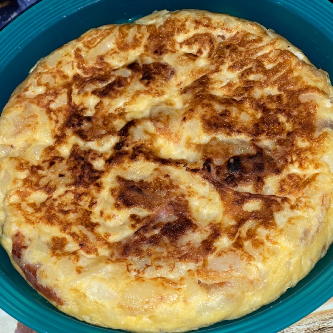 Tortilla de patatas con cebolla Paso 5 Tortilla de patatas con cebolla Paso 5