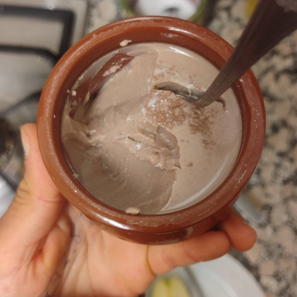 Flan de chocolate light 