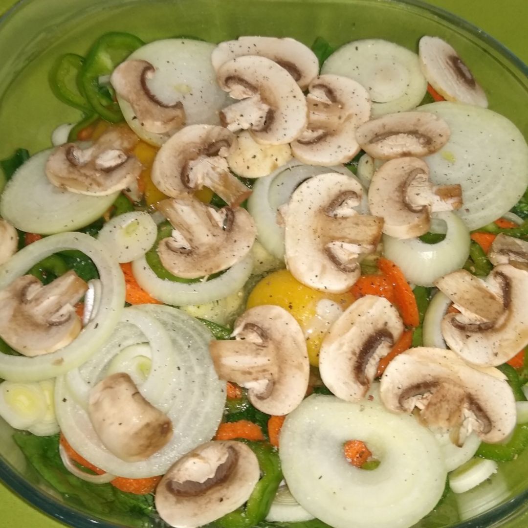 Lasaña verduras con huevo Paso 4