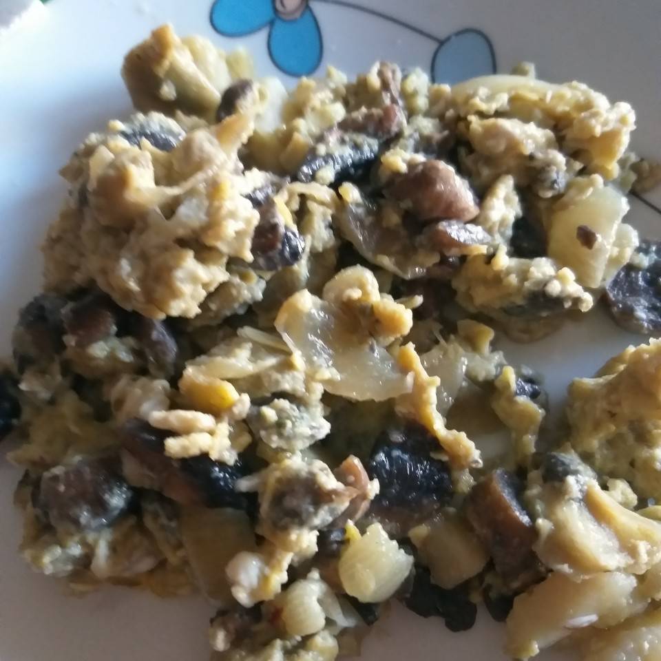 Revuelto de champiñones Revuelto de champiñones