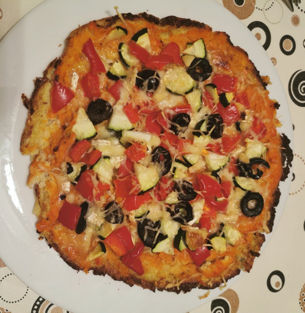 Pizza mediterránea Pizza mediterránea