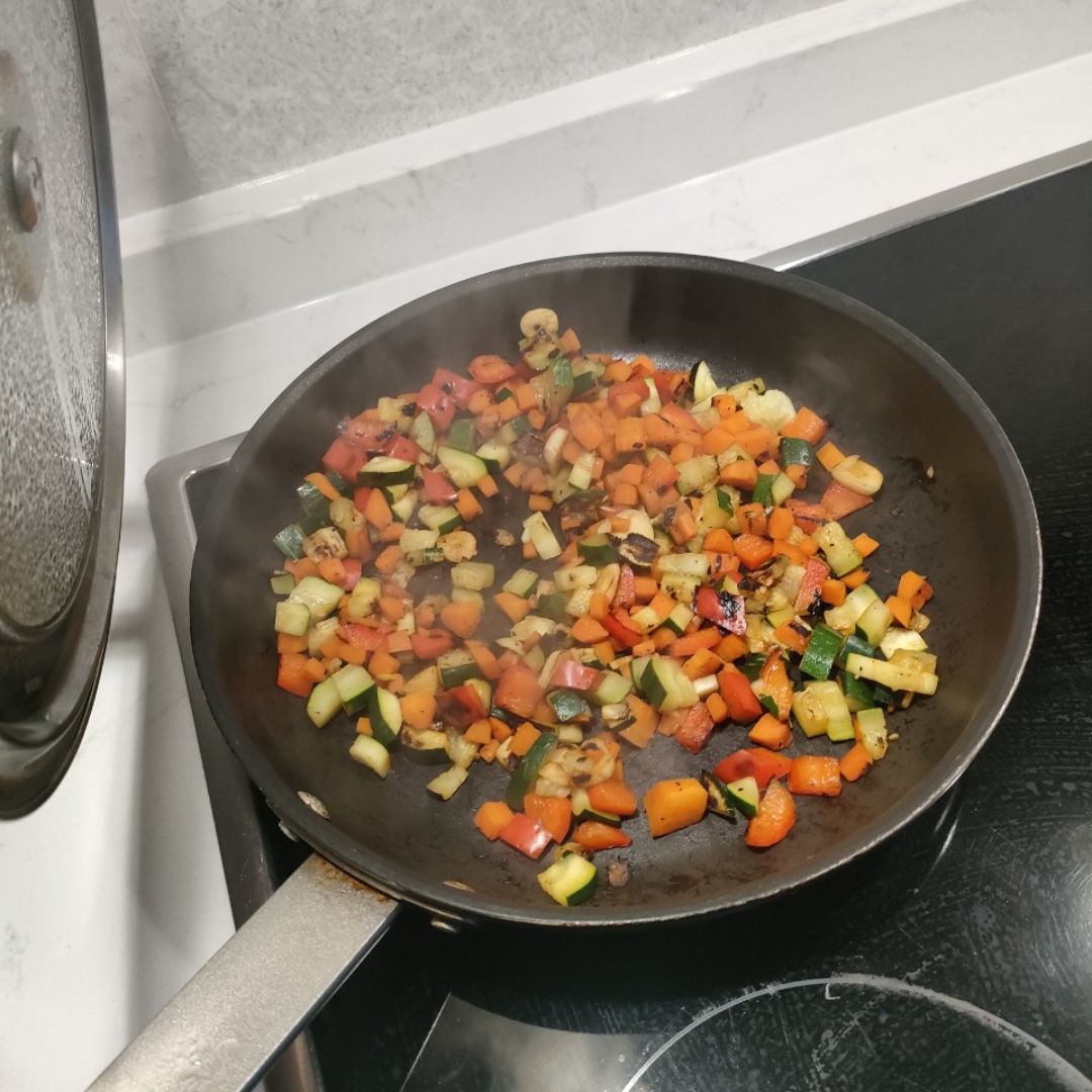 Arroz con verduras - Oriental Paso 1 Arroz con verduras - Oriental Paso 1