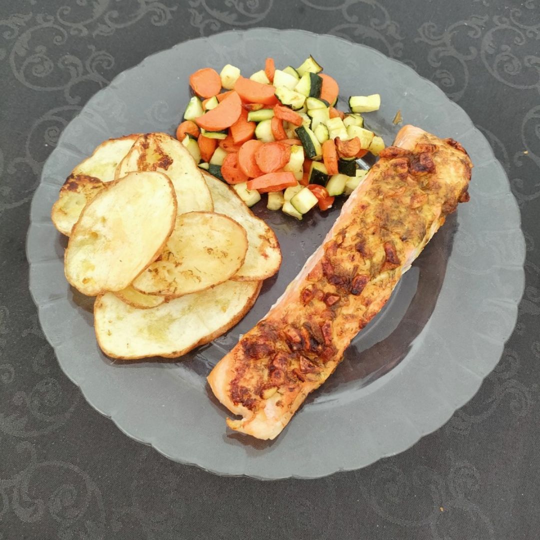 Salmón a la mostaza Salmón a la mostaza