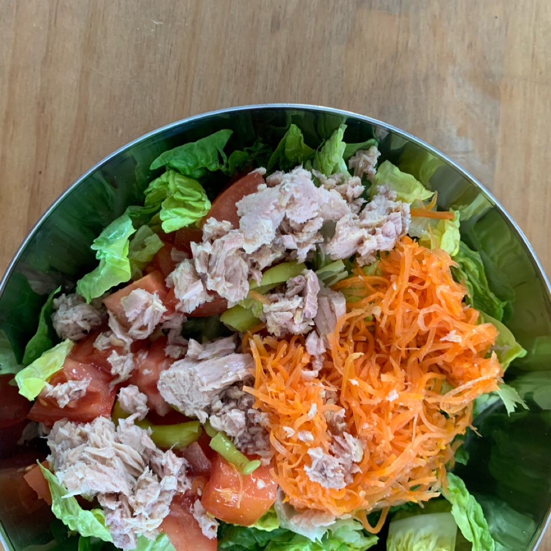 Ensalada con piparras Ensalada con piparras