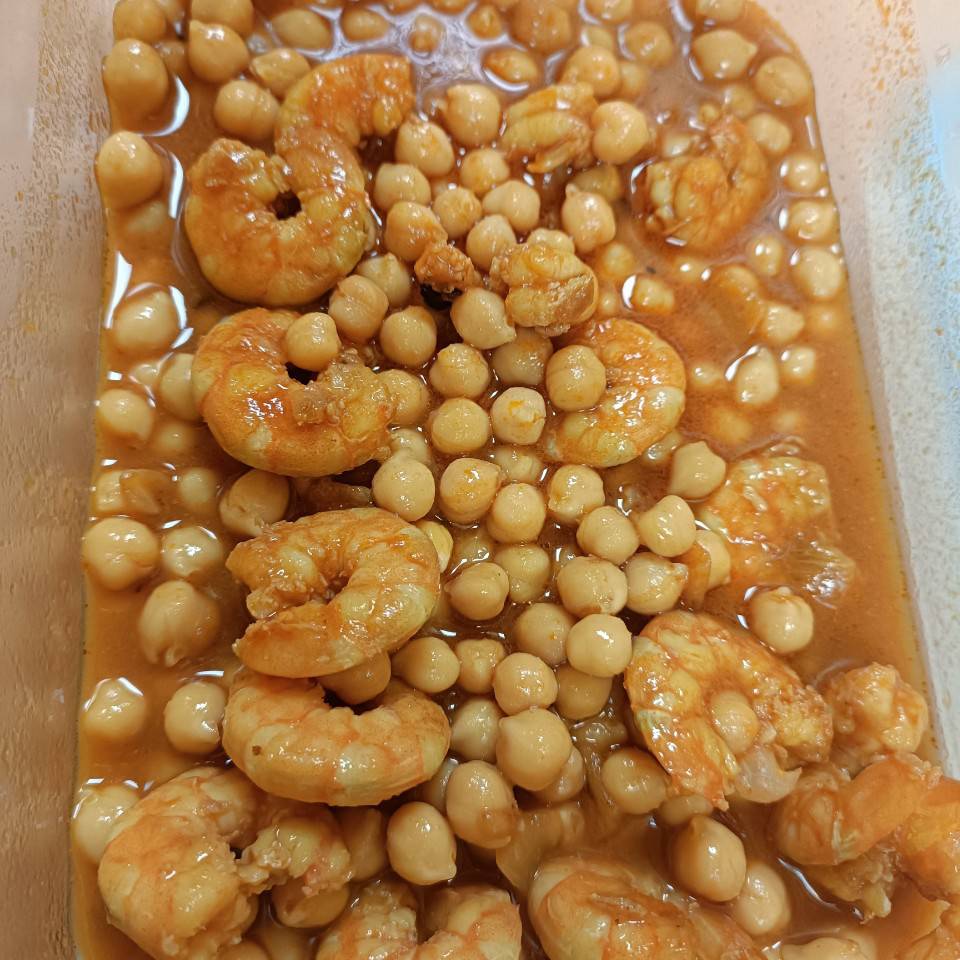 Garbanzo con gambas Garbanzo con gambas