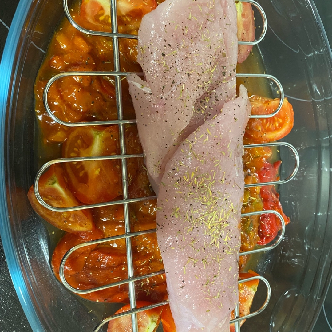 Solomillo de pavo con salsa de verduras 🦃 Paso 1 Solomillo de pavo con salsa de verduras 🦃 Paso 1