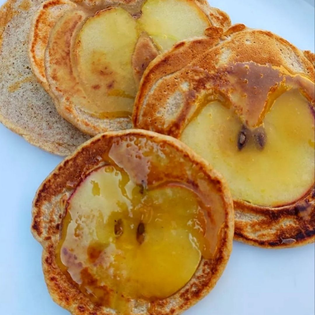 pancakes integrales de manzana pancakes integrales de manzana