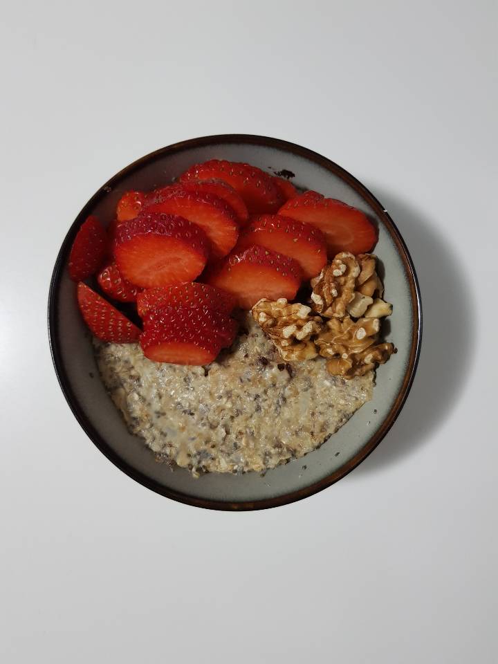 Avena con chía y choco