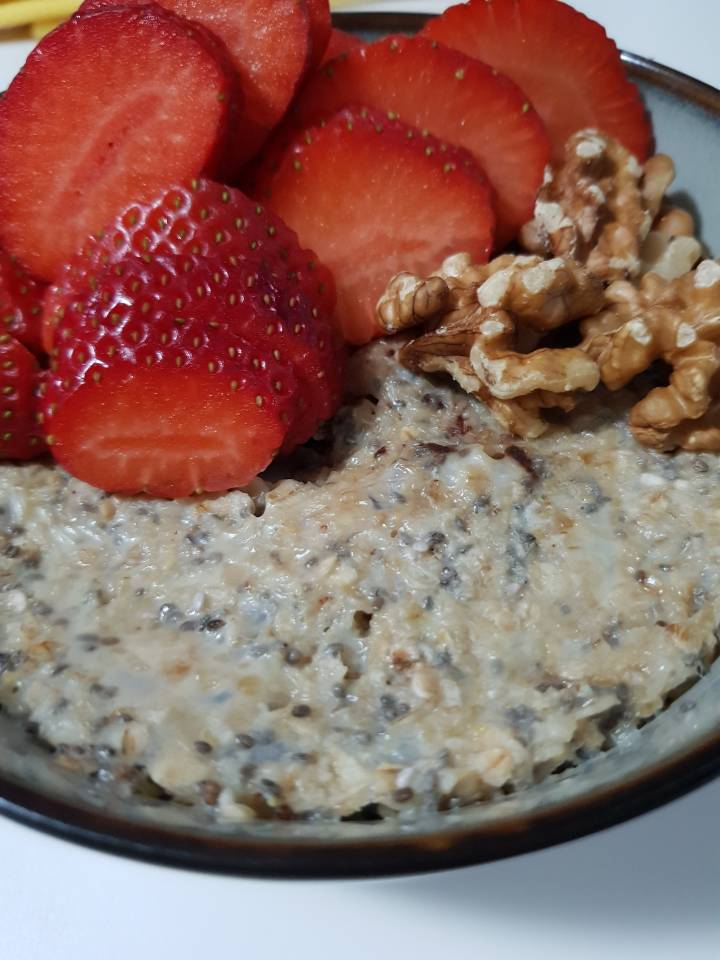 Avena con chía y choco