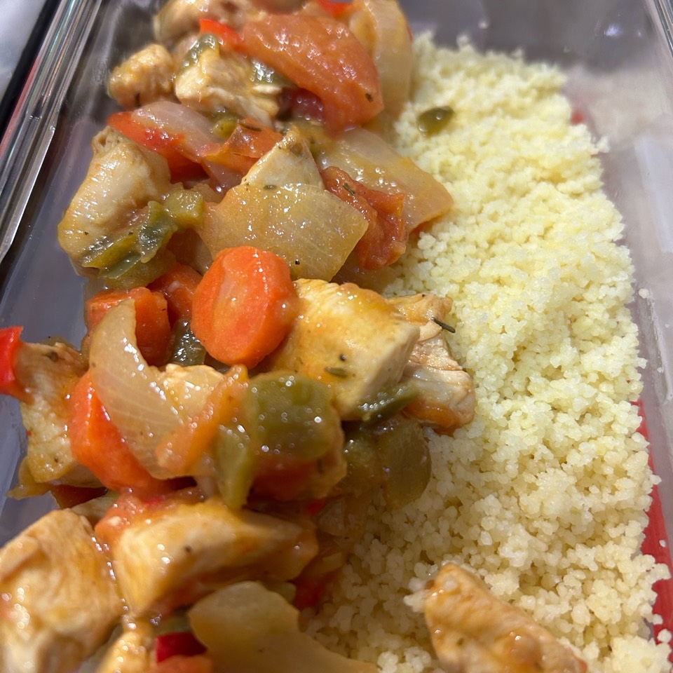 “Cous-cous” con verduras y pollo 