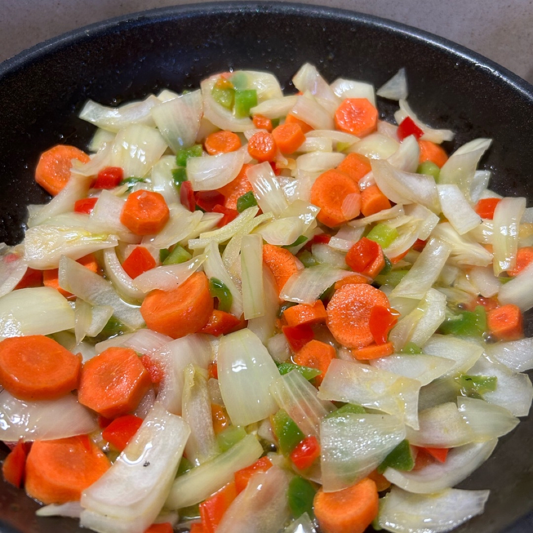 “Cous-cous” con verduras y pollo  Paso 7
