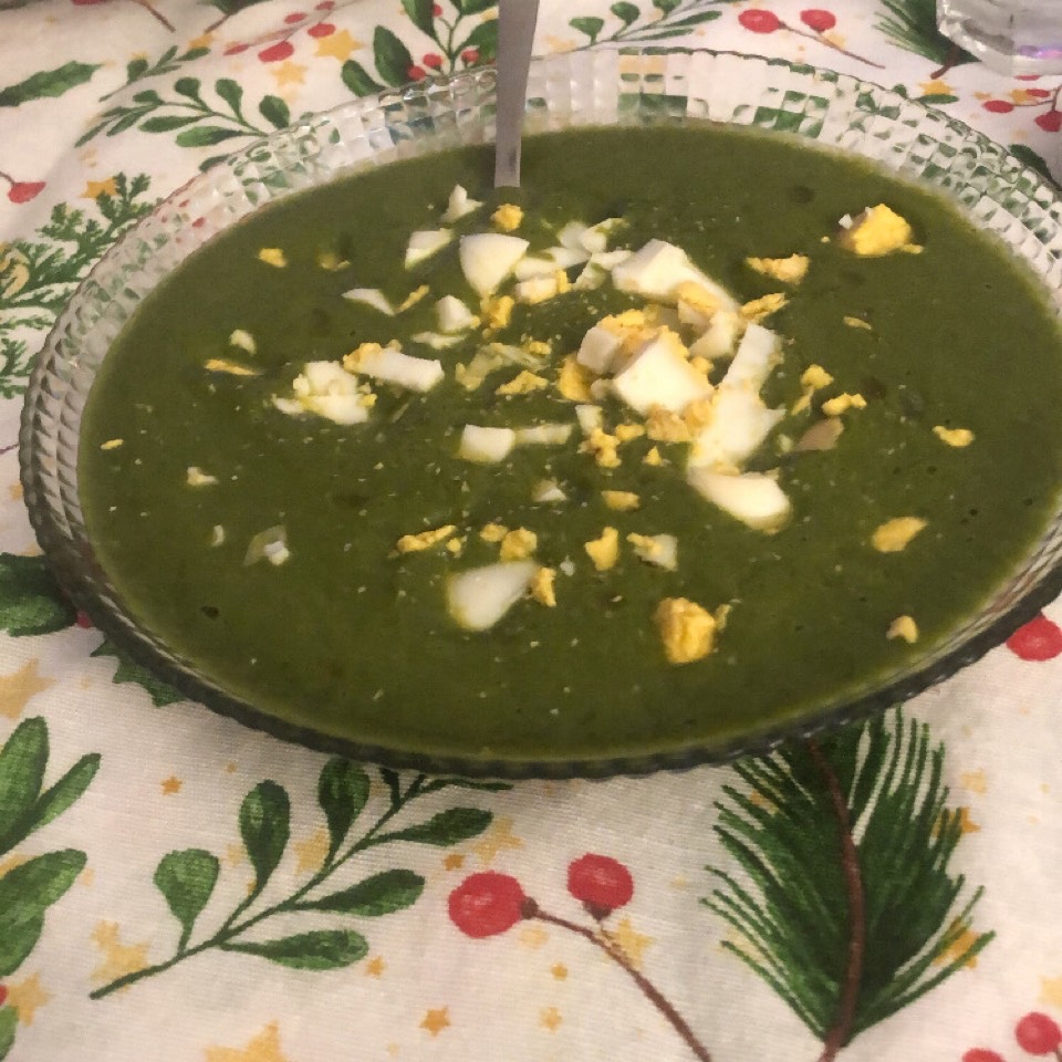 Puré de calabacín y espinacas Puré de calabacín y espinacas
