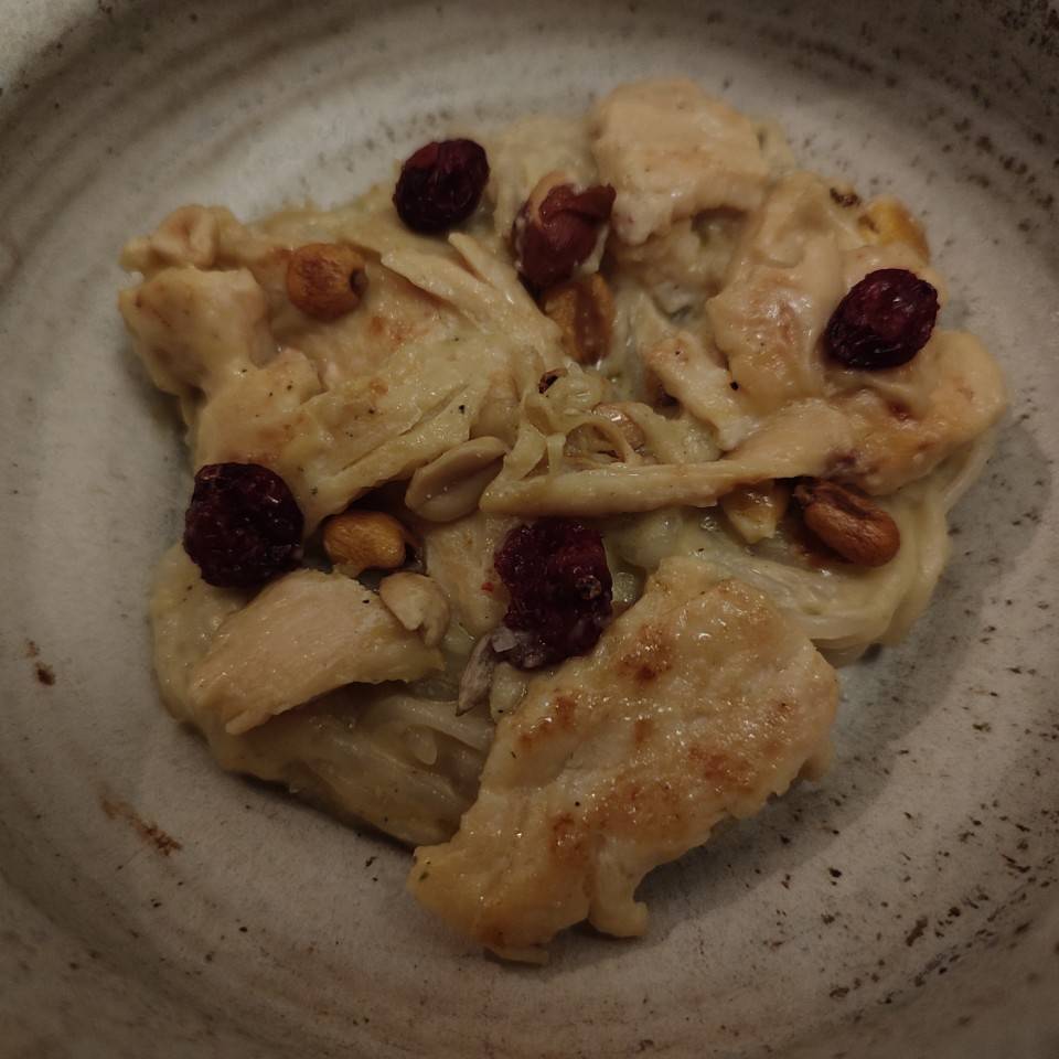 Salsa Alfredo vegana.