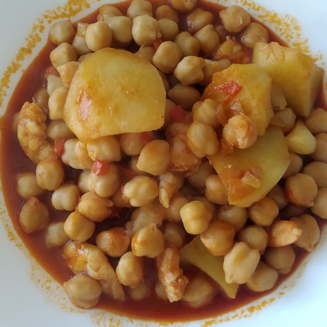 Potaje de langostinos