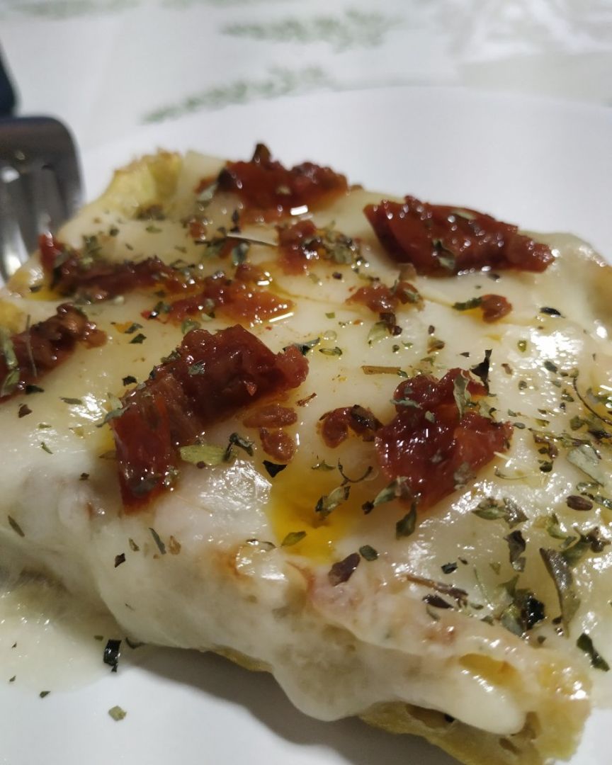 Gofres de patata y champiñones 