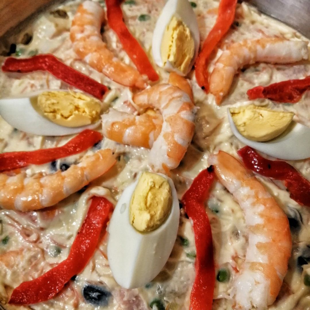 Ensalada de langostinos Ensalada de langostinos