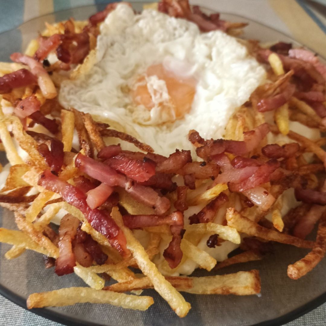 Nido de patata y bacón Nido de patata y bacón