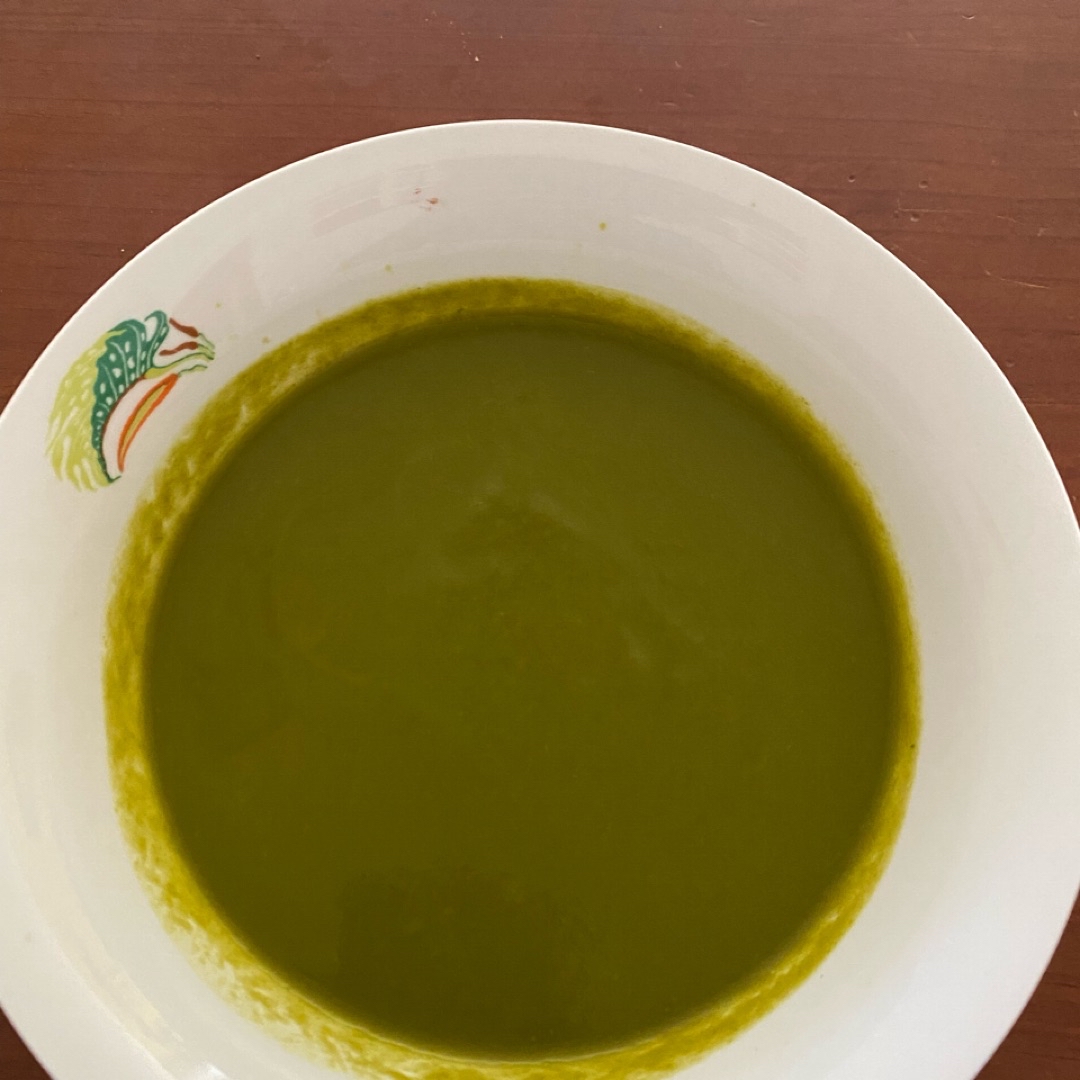 Crema de espinacas y manzanas Crema de espinacas y manzanas
