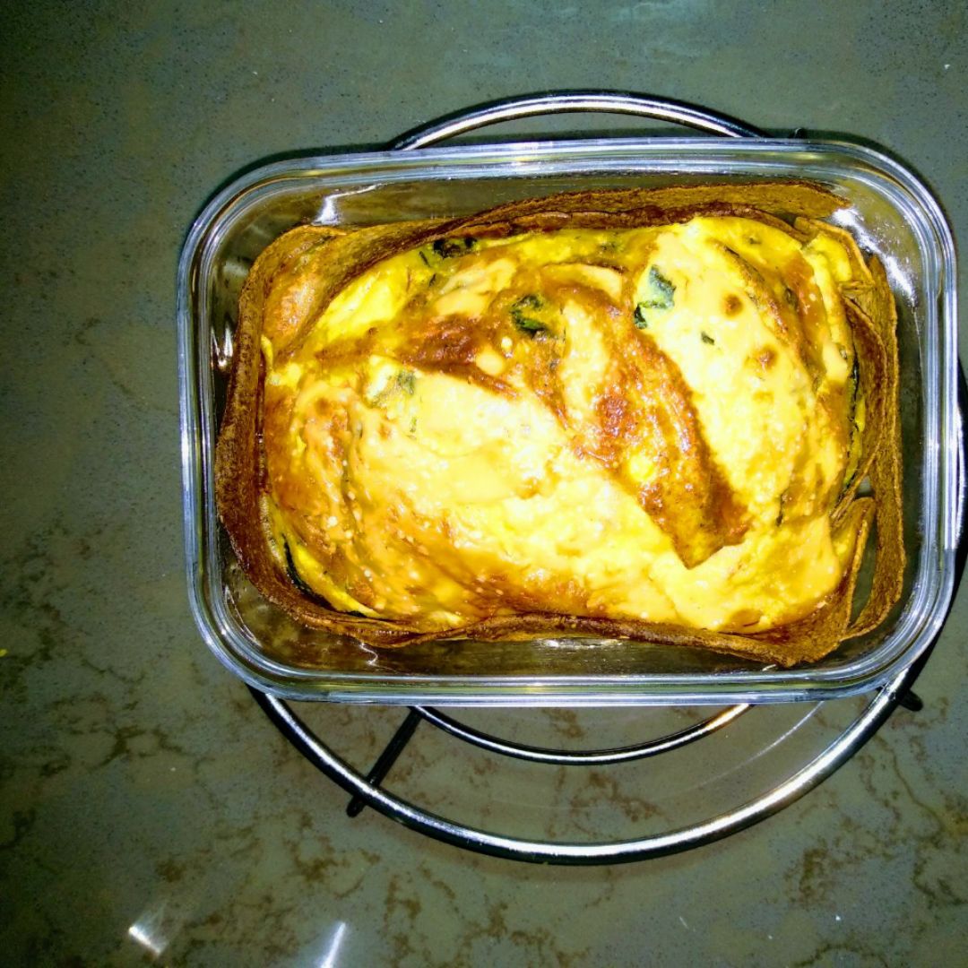 Quiche express con base de tortillas integrales de espinacas y bacon (relleno adaptable) Quiche express con base de tortillas integrales de espinacas y bacon (relleno adaptable)