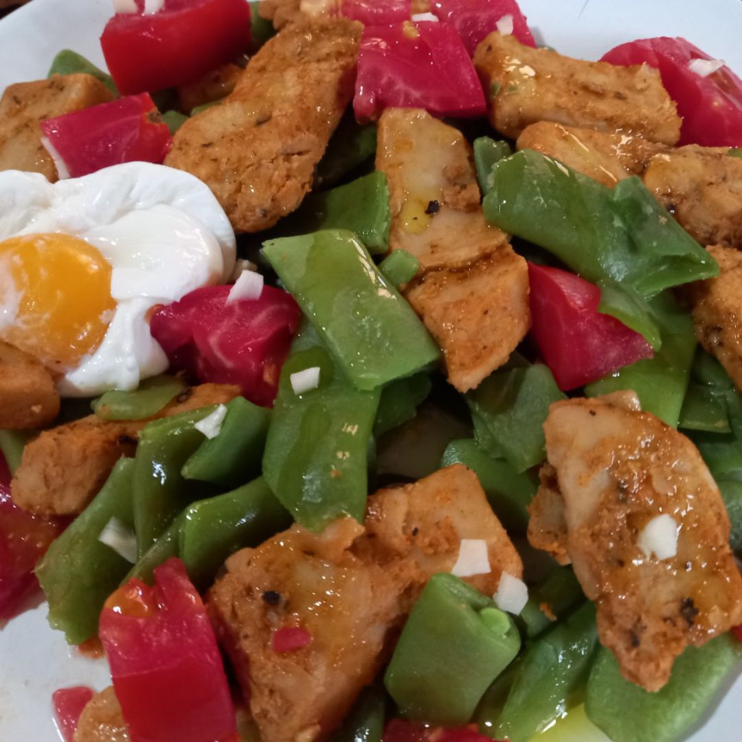 Ensalada templada de soja Ensalada templada de soja