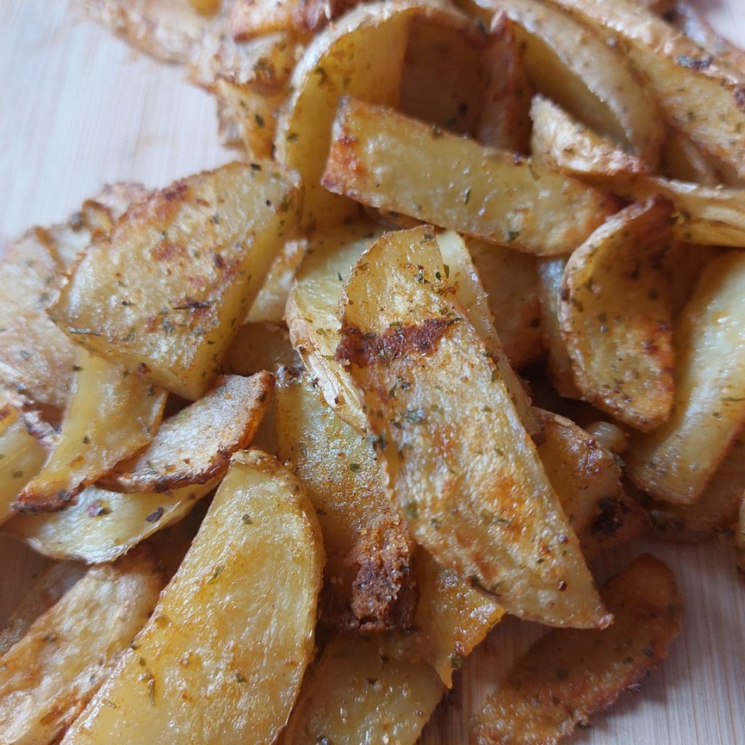 Patatas al horno con toque picante Patatas al horno con toque picante