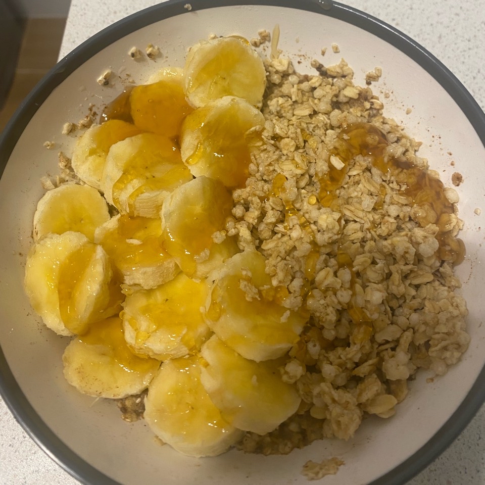 Porridge de avena y plátano 