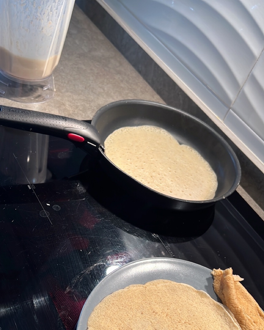 Crepes de avena Paso 1 Crepes de avena Paso 1