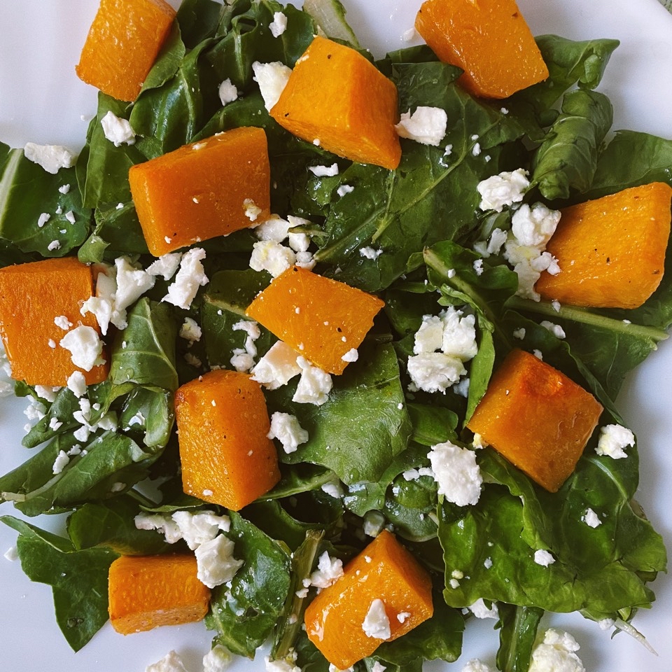 Ensalada templada de acelgas y calabaza Ensalada templada de acelgas y calabaza
