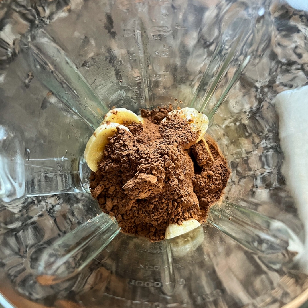 PUDDING DE PLÁTANO Y CACAO Paso 2 PUDDING DE PLÁTANO Y CACAO Paso 2