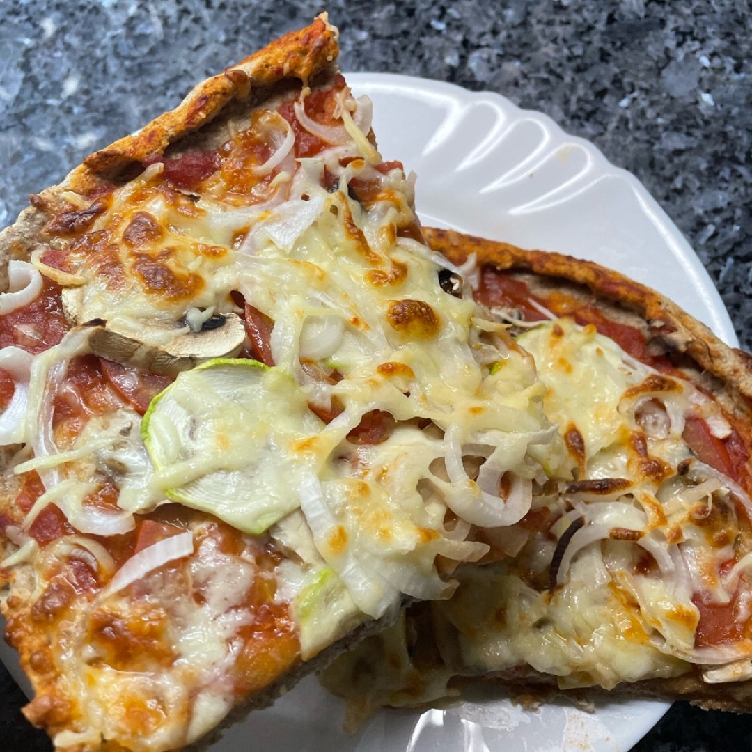 Pizza de verduras y masa integral Paso 3 Pizza de verduras y masa integral Paso 3